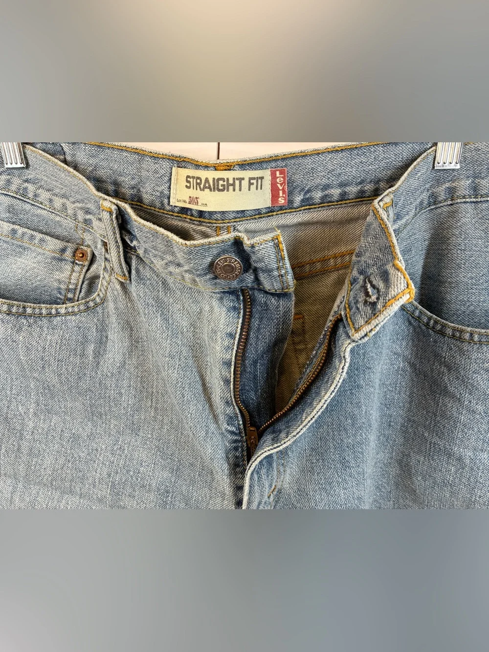 Levi's 505 Men's Straight Fit Denim Shorts Light Wash W38 Vintage Y2K